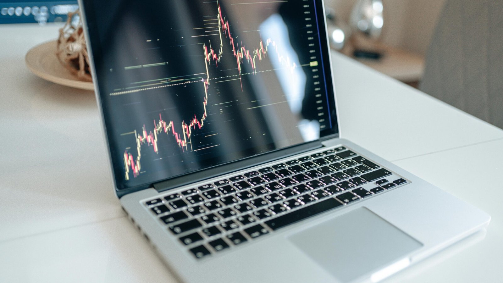 Tela de bolsa com gráfico financeiro fundo de investimento do agronegócio